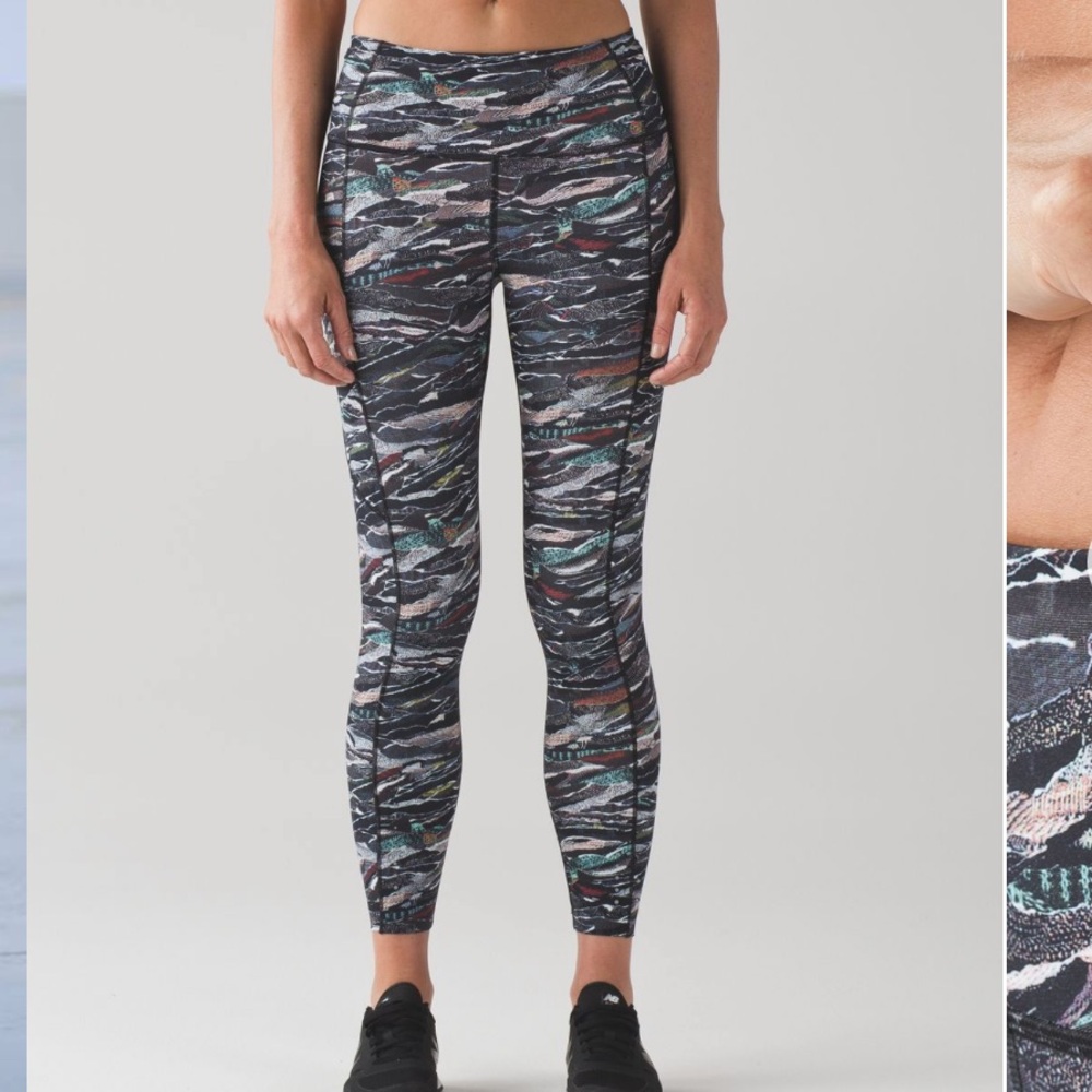 Lululemon | Fast And Free 7/8 Tight | 4 | Mini Sweat Multi Black